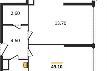 Фото №1: 2-комнатная квартира 49 м², 16/16 эт. - Краснодар, мкр. жилой комплекс Самолёт-6,