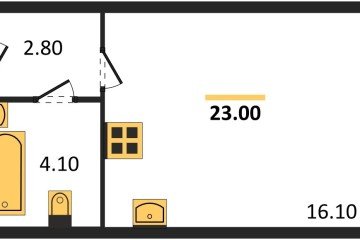 Фото №1: Студия 23 м², 1/16 эт. - Краснодар, мкр. жилой комплекс Самолёт-6,
