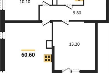 Фото №1: 2-комнатная квартира 60 м², 6/16 эт. - Краснодар, мкр. жилой комплекс Самолёт-6,