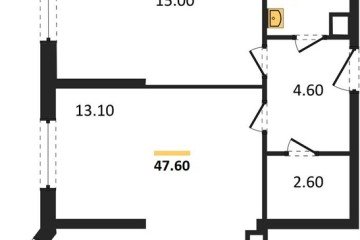 Фото №1: 2-комнатная квартира 47 м², 7/16 эт. - Краснодар, мкр. жилой комплекс Самолёт-6,
