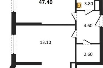 Фото №1: 2-комнатная квартира 47 м², 10/16 эт. - Краснодар, мкр. жилой комплекс Самолёт-6,
