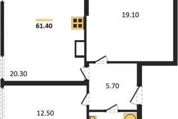 Фото №1: 2-комнатная квартира 61 м², 16/16 эт. - Краснодар, мкр. жилой комплекс Самолёт-6,