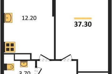 Фото №1: 1-комнатная квартира 37 м², 8/16 эт. - Краснодар, мкр. жилой комплекс Самолёт-6,