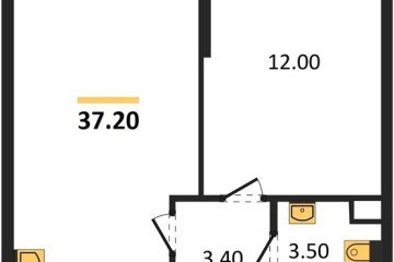Фото №1: 1-комнатная квартира 37 м², 4/16 эт. - Краснодар, мкр. жилой комплекс Самолёт-6,