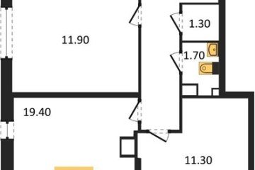 Фото №1: 3-комнатная квартира 73 м², 5/16 эт. - Краснодар, мкр. жилой комплекс Самолёт-6,