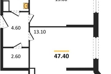 Фото №1: 2-комнатная квартира 47 м², 10/16 эт. - Краснодар, мкр. жилой комплекс Самолёт-6,
