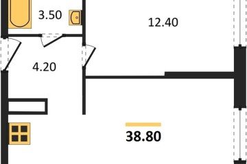 Фото №1: 1-комнатная квартира 38 м², 14/16 эт. - Краснодар, мкр. жилой комплекс Самолёт-6,