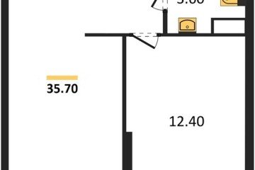 Фото №1: 1-комнатная квартира 35 м², 15/16 эт. - Краснодар, мкр. жилой комплекс Самолёт-6,