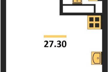 Фото №1: Студия 27 м², 15/16 эт. - Краснодар, мкр. жилой комплекс Самолёт-6,