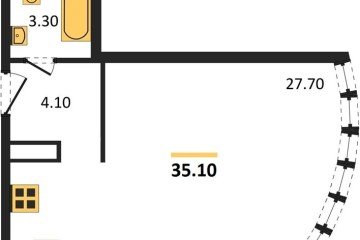 Фото №1: Студия 35 м², 15/16 эт. - Краснодар, мкр. жилой комплекс Самолёт-6,