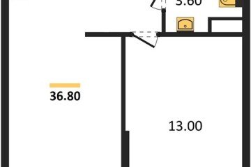 Фото №1: 1-комнатная квартира 36 м², 16/16 эт. - Краснодар, мкр. жилой комплекс Самолёт-6,