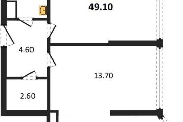 Фото №1: 2-комнатная квартира 49 м², 16/16 эт. - Краснодар, мкр. жилой комплекс Самолёт-6,