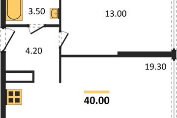 Фото №1: 1-комнатная квартира 40 м², 16/16 эт. - Краснодар, мкр. жилой комплекс Самолёт-6,