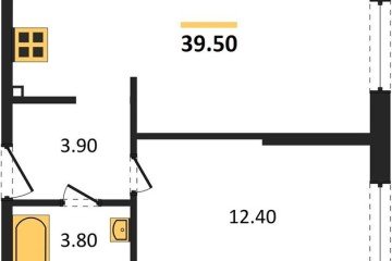 Фото №1: 1-комнатная квартира 39 м², 2/16 эт. - Краснодар, мкр. жилой комплекс Самолёт-6,