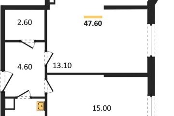 Фото №1: 2-комнатная квартира 47 м², 3/16 эт. - Краснодар, мкр. жилой комплекс Самолёт-6,