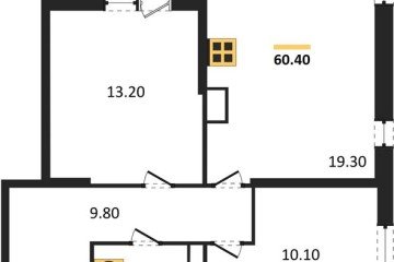 Фото №1: 2-комнатная квартира 60 м², 12/16 эт. - Краснодар, мкр. жилой комплекс Самолёт-6,