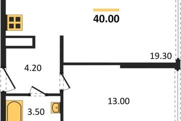Фото №1: 1-комнатная квартира 40 м², 16/16 эт. - Краснодар, мкр. жилой комплекс Самолёт-6,