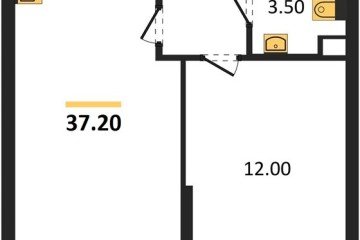 Фото №1: 1-комнатная квартира 37 м², 5/16 эт. - Краснодар, мкр. жилой комплекс Самолёт-6,