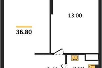 Фото №1: 1-комнатная квартира 36&nbsp;м², 16/16&nbsp;эт. - Краснодар, мкр. жилой комплекс Самолёт-6, 