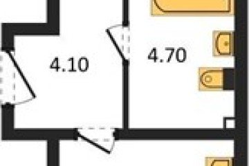 Фото №1: 1-комнатная квартира 44&nbsp;м², 2/16&nbsp;эт. - Краснодар, мкр. жилой комплекс Самолёт-6, 