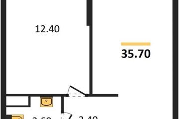 Фото №1: 1-комнатная квартира 35 м², 13/16 эт. - Краснодар, мкр. жилой комплекс Самолёт-6,