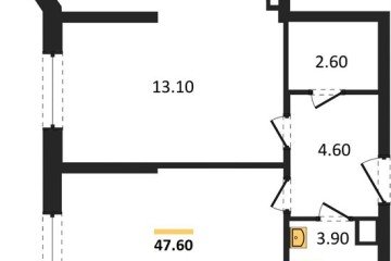 Фото №1: 2-комнатная квартира 47 м², 6/16 эт. - Краснодар, мкр. жилой комплекс Самолёт-6,