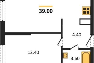Фото №1: 1-комнатная квартира 39 м², 3/16 эт. - Краснодар, мкр. жилой комплекс Самолёт-6,