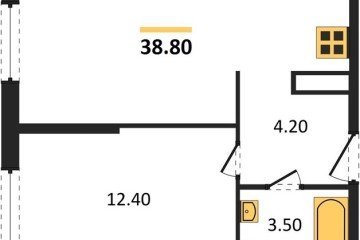 Фото №1: 1-комнатная квартира 38 м², 13/16 эт. - Краснодар, мкр. жилой комплекс Самолёт-6,