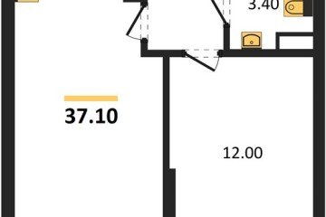 Фото №1: 1-комнатная квартира 37 м², 15/16 эт. - Краснодар, мкр. жилой комплекс Самолёт-6,