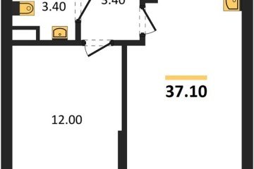 Фото №1: 1-комнатная квартира 37 м², 15/16 эт. - Краснодар, мкр. жилой комплекс Самолёт-6,