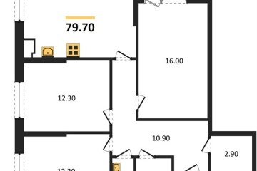 Фото №1: 3-комнатная квартира 79 м², 6/18 эт. - Краснодар, мкр. Парк Победы,