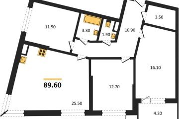 Фото №1: 3-комнатная квартира 89 м², 9/18 эт. - Краснодар, мкр. Парк Победы,