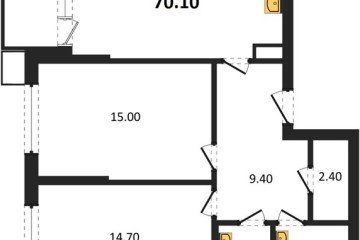 Фото №1: 2-комнатная квартира 70 м², 5/18 эт. - Краснодар, мкр. Парк Победы,