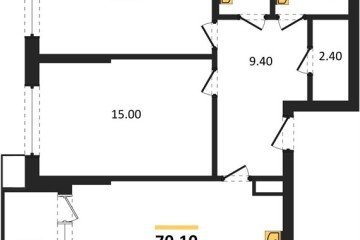 Фото №1: 2-комнатная квартира 70 м², 5/18 эт. - Краснодар, мкр. Парк Победы,