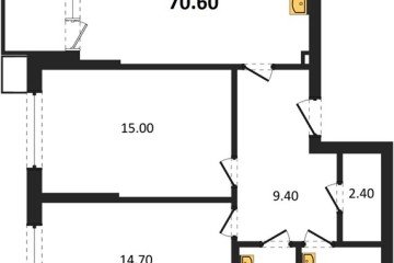 Фото №1: 2-комнатная квартира 70 м², 2/18 эт. - Краснодар, мкр. Парк Победы,