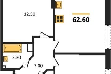 Фото №1: 2-комнатная квартира 62 м², 3/18 эт. - Краснодар, мкр. Парк Победы,