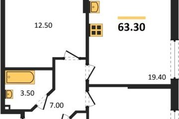 Фото №1: 2-комнатная квартира 63 м², 2/18 эт. - Краснодар, мкр. Парк Победы,