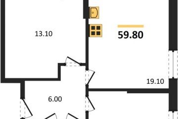 Фото №1: 2-комнатная квартира 59 м², 2/18 эт. - Краснодар, мкр. Парк Победы,