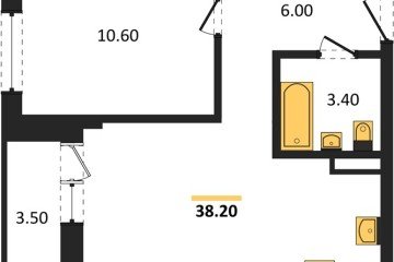 Фото №1: 1-комнатная квартира 39 м², 1/7 эт. - Краснодар, мкр. Фестивальный, ул. Круговая, 4/1