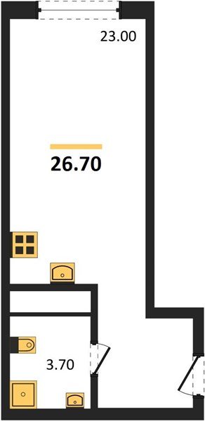 Фото №1: Студия 26&nbsp;м², 17/18&nbsp;эт. - Краснодар, Карасунский внутригородской округ, мкр. ЖК Первое Место, ул. Виктора Казанцева, 1.3лит1