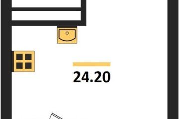 Фото №1: Студия 25 м², 11/18 эт. - Краснодар, мкр. ЖК Первое Место, ул. Виктора Казанцева, 1.3лит1