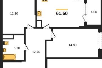 Фото №1: 2-комнатная квартира 63 м², 15/18 эт. - Краснодар, мкр. Карасунский внутригородской округ, ул. Виктора Казанцева