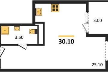 Фото №1: Студия 31 м², 13/18 эт. - Краснодар, мкр. Карасунский внутригородской округ, ул. Виктора Казанцева