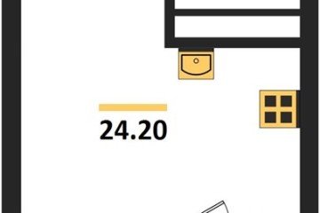 Фото №1: Студия 25 м², 15/18 эт. - Краснодар, мкр. ЖК Первое Место,