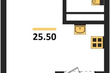 Фото №1: Студия 26 м², 13/18 эт. - Краснодар, мкр. ЖК Первое Место,