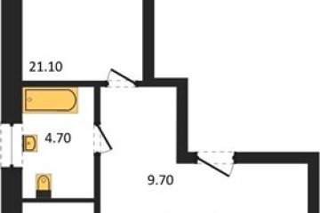 Фото №1: 2-комнатная квартира 69 м², 9/18 эт. - Краснодар, мкр. ЖК Первое Место,