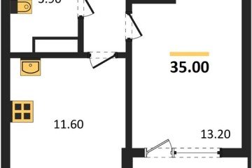 Фото №1: 1-комнатная квартира 36 м², 9/18 эт. - Краснодар, мкр. ЖК Первое Место,