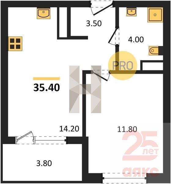 Фото №1: 1-комнатная квартира 35 м² - Краснодар, Карасунский внутригородской округ, ул. Виктора Казанцева, 1.4лит2