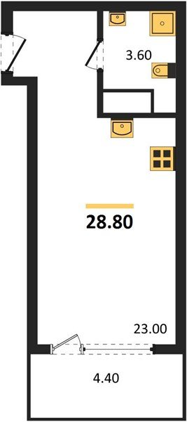 Фото №1: Студия 31&nbsp;м², 5/18&nbsp;эт. - Краснодар, Карасунский внутригородской округ, мкр. ЖК Первое Место, ул. Виктора Казанцева, 1.3лит2