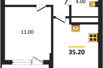 Фото №1: 1-комнатная квартира 37 м², 10/18 эт. - Краснодар, мкр. ЖК Первое Место, ул. Виктора Казанцева, 1.3лит2